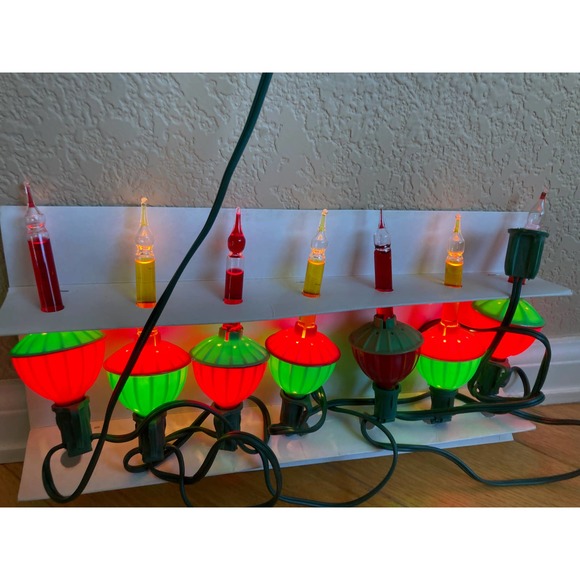 Christmas Bubble Light Strings Lot 4 Strings Noma and Others Tested See Descript - Picture 11 of 14